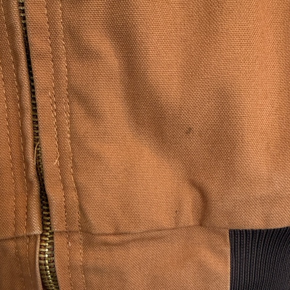 Men's Hooded Schmidt Work Jacket - Brown Size Small - Picture 5 of 11